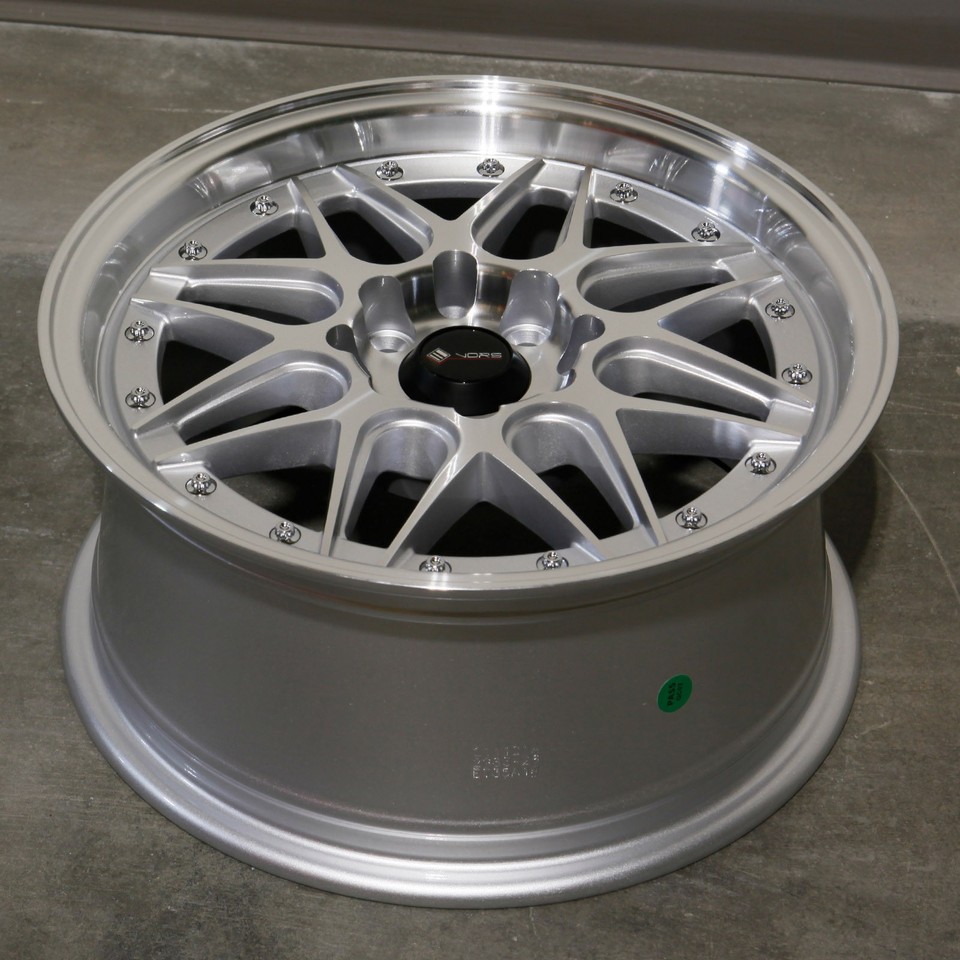 One 15x7 Vors VR7 4x100/4x114.3 35 Silver Wheel Rim 73.1 | eBay