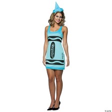 Women's Sky Blue Crayola Crayon Costume Rasta Imposta