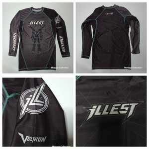 RARE ILLEST WORLWIDE x VOLTRON BRAZILIAN JIU JITSU BJJ MMA RASH GUARD SIZE LARGE