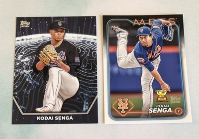 Kodai Senga 2024 Topps Japan Edition Internationally Renowned #IR-5 & Base Mets