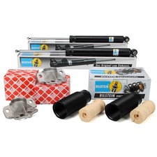 2x BILSTEIN B4 Stoßdämpfer Dreckschutz Domlager für OPEL CORSA D PUNTO hinten