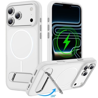 Magsafe Ständer Case Schutzhülle Zurück Cover Hülle für iPhone 17 16 15 Pro Max