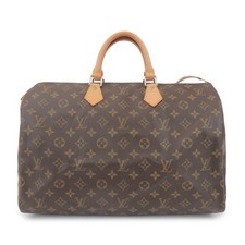Louis Vuitton Monogram Speedy 40 Hand Bag Boston Bag Brown M41522 Auth Used F/S