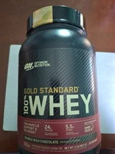 Optimum Nutrition Gold Powder Whey Protein Double Rich Chocolate 2lb Exp 05/26