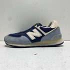 New Balance 574 Navy Blue Grey Lifestyle Sneakers Size 9.5 — photo 1