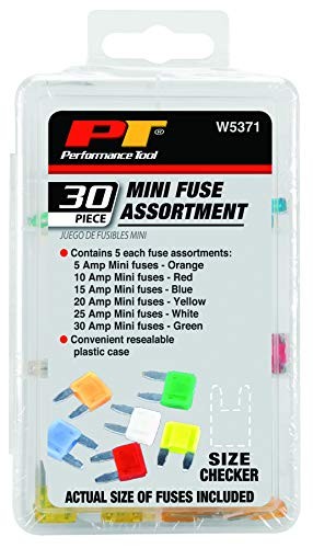 Performance Tool W5371 Fuse Assortment Fits Mini Blade Fuse Total Of 30 Pieces - Picture 5 of 5