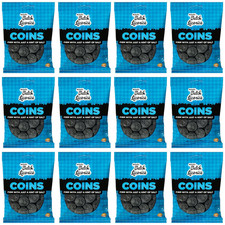 Salted Dutch Licorice Coins - 5.2Oz Bags - Salted Black Licorice Coin