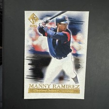 Pacific 2001 Private Stock Manny Ramirez #10 Indians Artist's Canvas Baseball C…