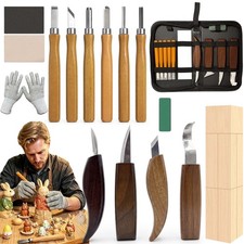 Schnitzwerkzeug Holz Schnitzset F&uuml;r Anf&auml;nger: Schnitzmesser Set 26-Tlg. Zum Schn