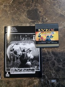 Atari Lynx 5 game lot. Ninja Gaiden, Qix,APB, Volleyball,Steel Talons (sealed).