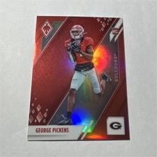 2022 Panini Phoenix George Pickens #28 Red /149 Rookie Georgia Bulldogs