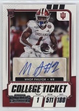 2021 Panini Contenders Draft Picks College Ticket Whop Philyor #275 Auto 00ht