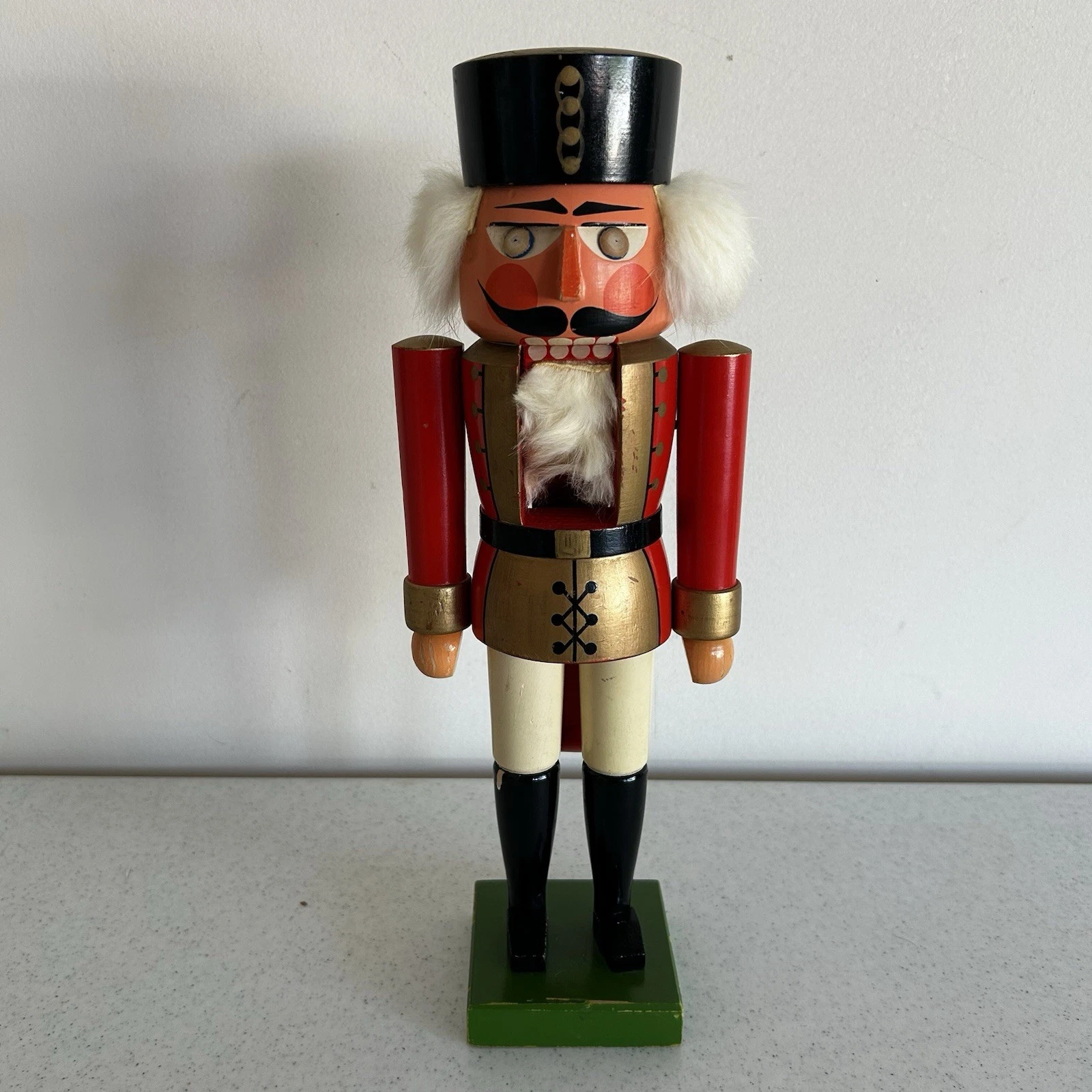 Vintage German Hand Painted Nutcracker Germany Large 14”