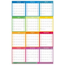 Yearly Wall Calendar 2026 Monthly Annual Planner Organizer Large Size New