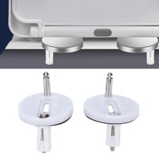 2 Pcs Stainless Steel Toilet Seat Hinge Fixings Kit V1