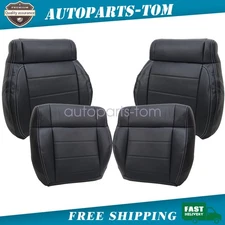 For 2008 2009 2010 2011 2012 Jeep Wrangler Driver + Passenger Leather Seat Cover