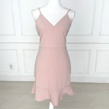 Express Womens Pink Homecoming Mini Dress Medium Flowy Coquette Balletcore Hoco