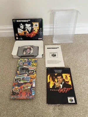 Nintendo 64 PAL Goldeneye 007 James Bond N64 Boxed PAL UK & Protector Case - Image 1 of 4
