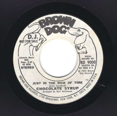 SWEET  SOUL 45   The Chocolate Syrup  Brown Dog  9000  *promo*