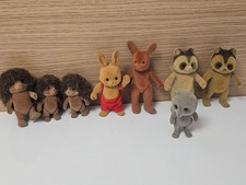 Vintage lot figurines Sylvanian anciens jouets animaux collection rétro rare