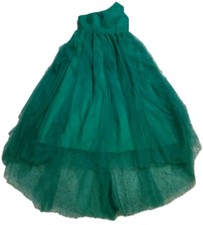Green Womens Size 18 One Shoulder Floral Tulle Bridesmaid Dress