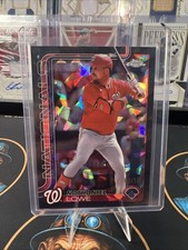 2025 Topps Chrome Sapphire Nathaniel Lowe #49 Black /10 Nationals