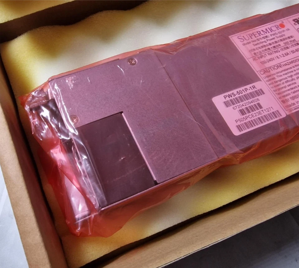 NEW SuperMicro PWS-501P-1R 500W 80 PLUS Platinum Power Supply - Image 4 of 4