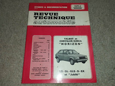 Revue technique Talbot HORIZON