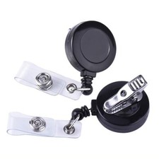 Retractable Badge Reel with Alligator Clip for Key Cards and ID Cards 10 Pack
