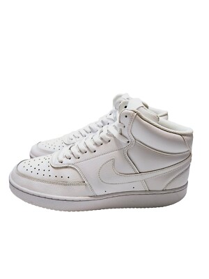 Nike Court Vision Mens Mid Triple White DC5466-100 Size 10 Shoes