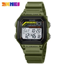 SKMEI Men Watch Countdown Digital Military Wristwatch Fashion Boy Sport Watch