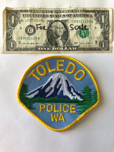 Toledo Washington Police Patch Un-sewn great condition