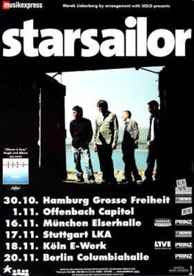 Starsailor - Silence Is Easy, Tour 2003 | Konzertplakat | Poster