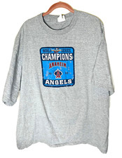 Vtg Lee Sports Men's T-Shirt Anaheim Angels World Series Championship Gray 2XL
