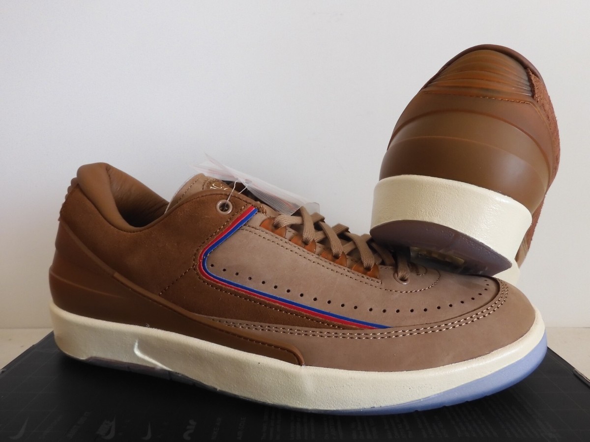 Nike Air Jordan 2 Retro Low Two 18 Rocky Tan Brown-Brit Tan Sz 10