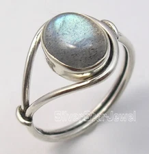 Top Best Trending Deals | 925 Sterling Silver OVAL LABRADORITE Ring Any Size