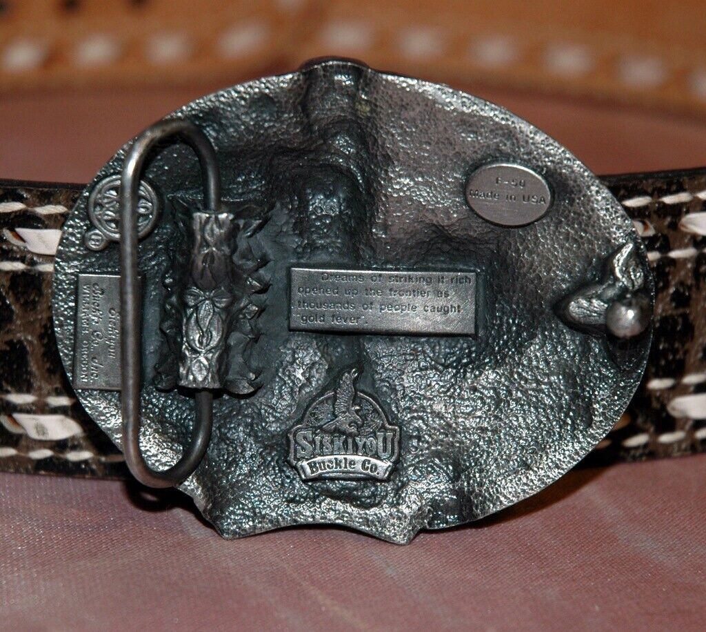 1985 Siskiyou Buckle Co Pewter & Enamel, 1985 Siskiyou Buckle Co Pewter & Enamel,