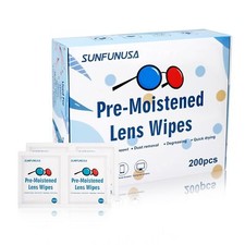 200 Count Lens Cleaning Wipes-Pre-Moistened Individually Wrapped Ey... Fast Ship