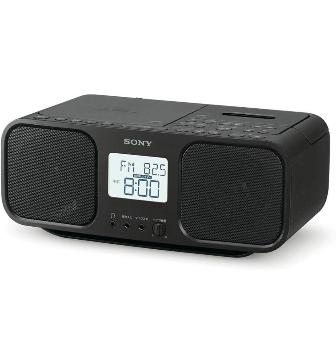SONY CD Radio Cassette Recorder CFD-S401: FM / AM / Wide FM Black SONY CD Radio Cassette Recorder CFD-S401: FM / AM / Wide FM Black