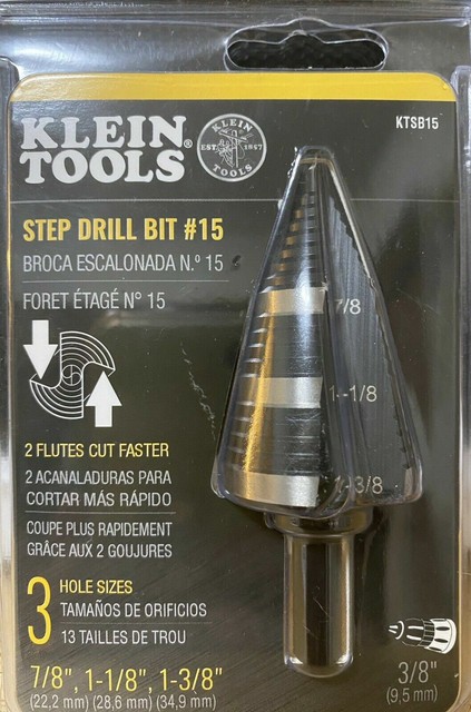 Klein Ktsb15 7 8 To 1 3 8 In Drill Bit Brand New In Package 0092644591150 For Sale Online