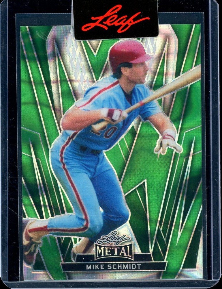 2024 Leaf Metal Proof Lava Green Mike Schmidt (1/1)