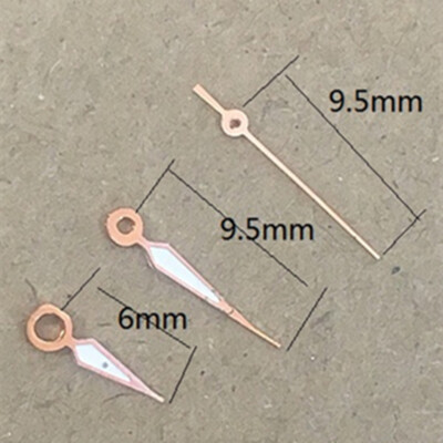 9.5mm Rose Golden Green Luminous Watch Hands for Epson TMI VJ12 Quartz Movement