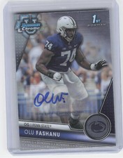 2023 Bowman University Chrome #122 Olu Fashanu Chrome Prospect Autographs