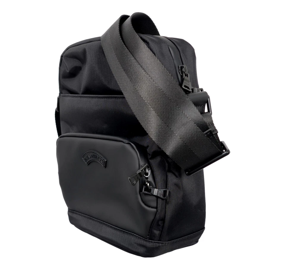 PAUL & SHARK Tracolla In Gomma e Tessuto Con Logo 24418101 Colore Nero Foto 2 de 3