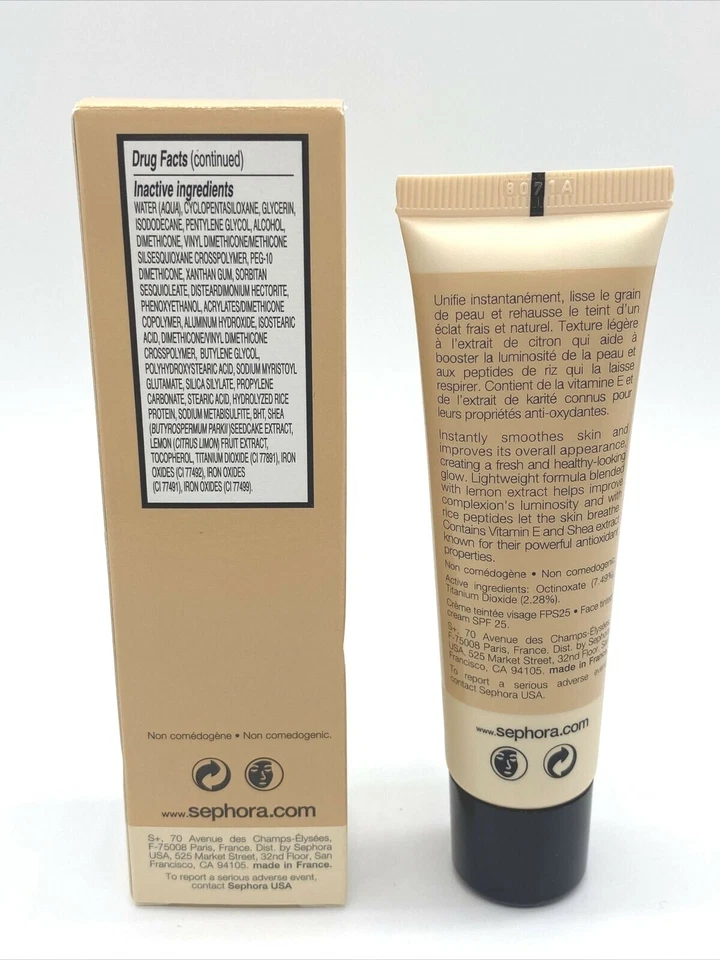 SEPHORA Bright Future Skin Tint PURE IVORY Full Size 0.84oz Sealed READ DETAILS! - Image 3 of 4