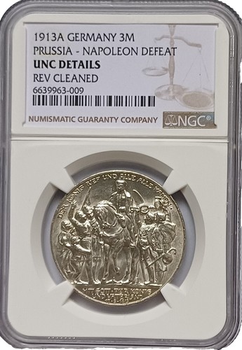 Pièce Ancienne Allemagne - Prusse : 3 Mark 1912 Wilhelm II, Argent, Berlin (KM.527)
