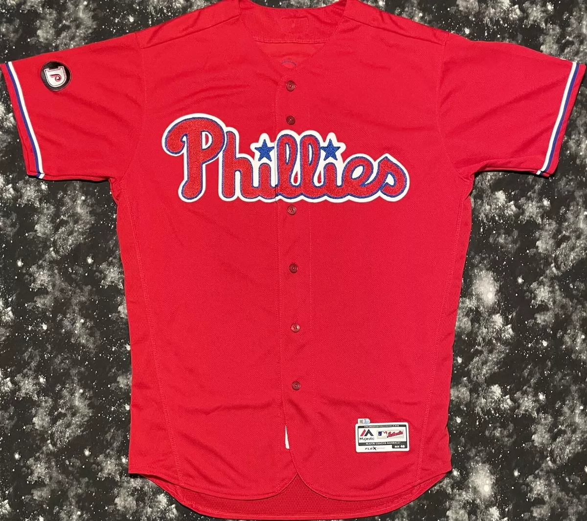 Authentic Majestic MLB Philadelphia Phillies Jeremy Hellickson Baseball  Jersey