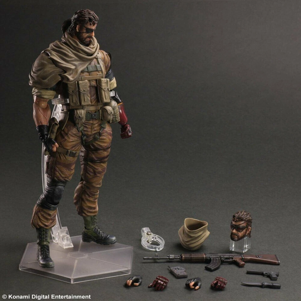 Metal Gear Solid Venom Snake LE Gold Tiger Play Arts Kai Figura Square Enix NUEVO Foto 3 de 4