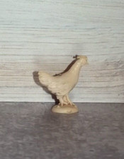 Vintage Auburn Rubber Farm Toy Animal White Chicken B109