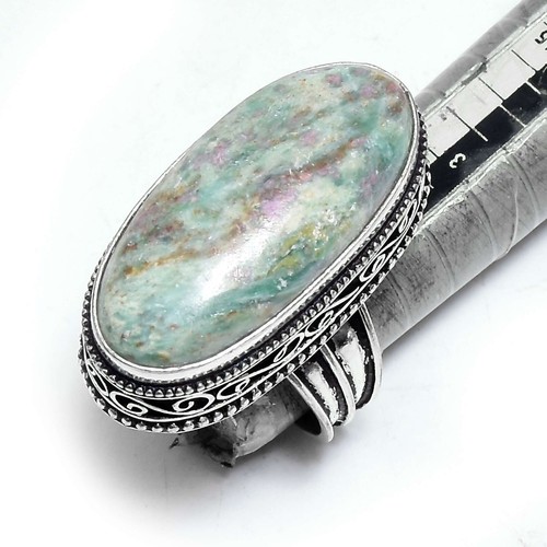 Ruby Zoisite Ethnic Handmade Antique Design Ring Jewelry US Size-9 IR ...